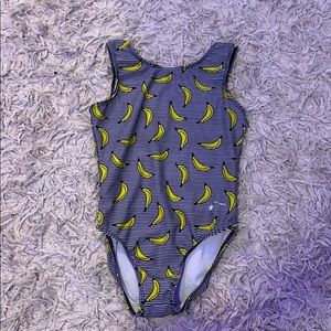 Banana gymnastics leotard